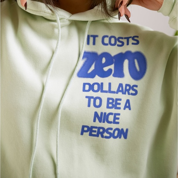 It Costs $0.00 To Be A Nice Person Hoodie by The Mayfair Group - Picture 5 of 8